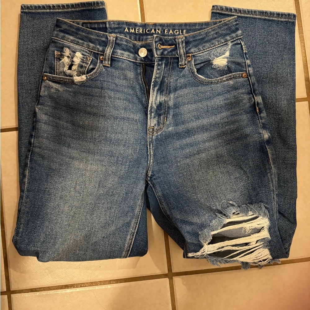 American Eagle Outfitters High Rise Blue Jeans